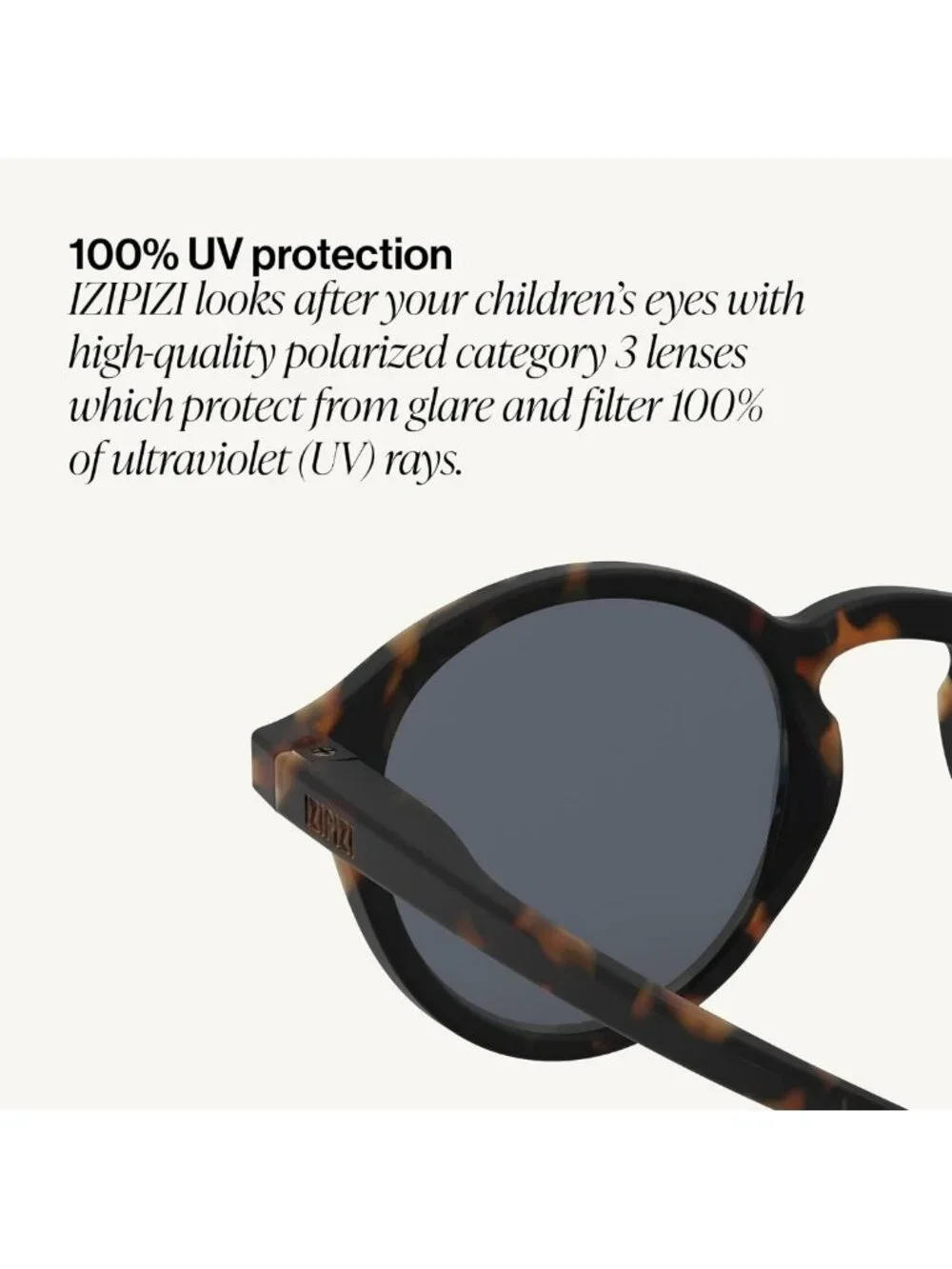 Kids' Polarized Sunglasses for Ages 3-11 | UV Protection, Stylish Grey Lenses